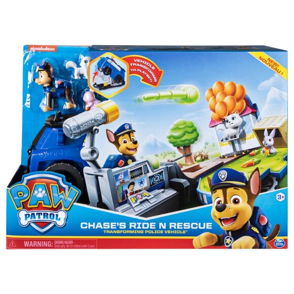 Paw Patrol, Chase’s Ride ‘n’ Rescue, Transforming 2-in-1 Playset/Police cruiser - Picture 2 of 14